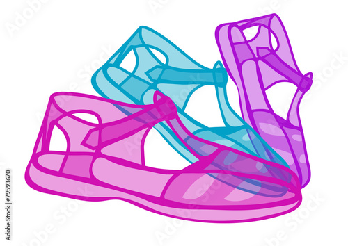 jelly shoes