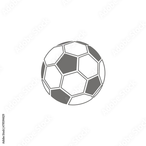 Icono balón fútbol clásico FB