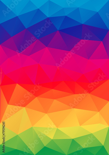 abstract colorful low poly background  vector