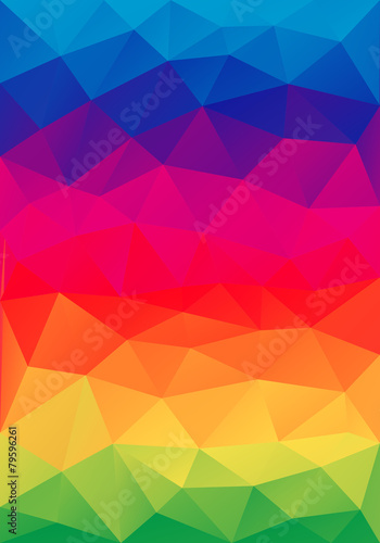 abstract colorful low poly background, vector