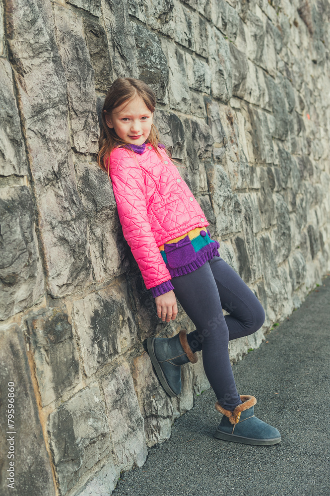 Outdoor portrait of a cute little girl Outdoor portrait of a cute little girl