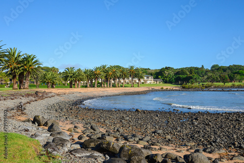 A scenic view of Waitangi beach at Copthorne Resort near Paihia photo