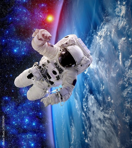 Astronaut Spaceman Suit Earth #79598434