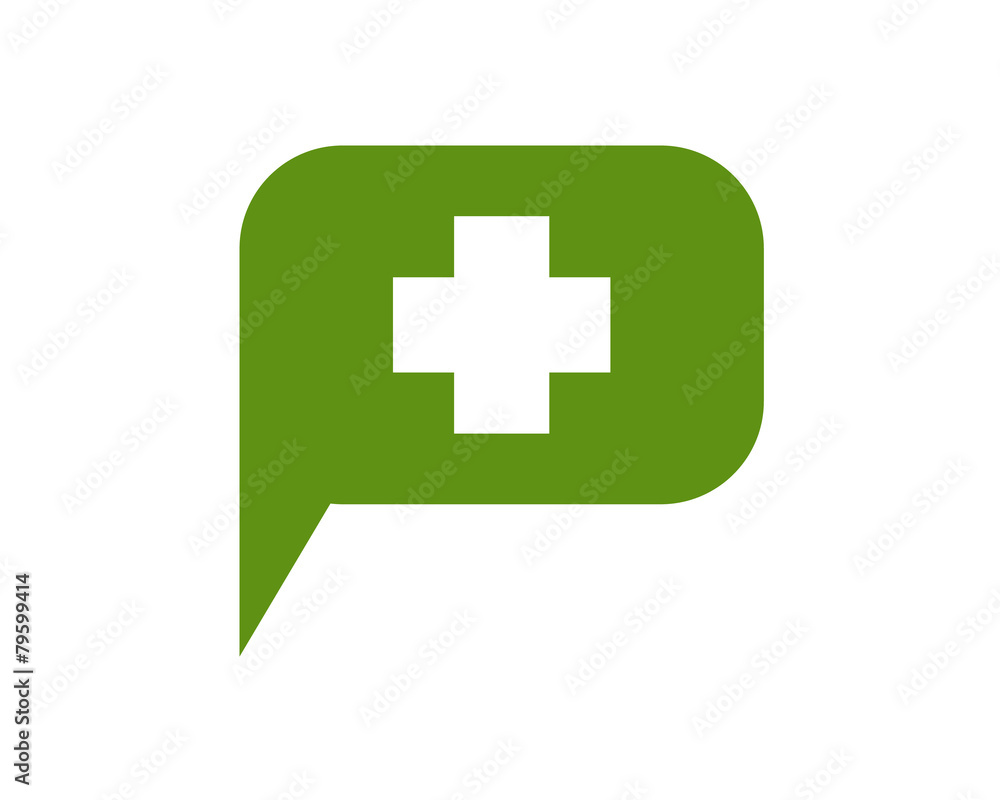 medical cross P word bubble medical cross P word bubble