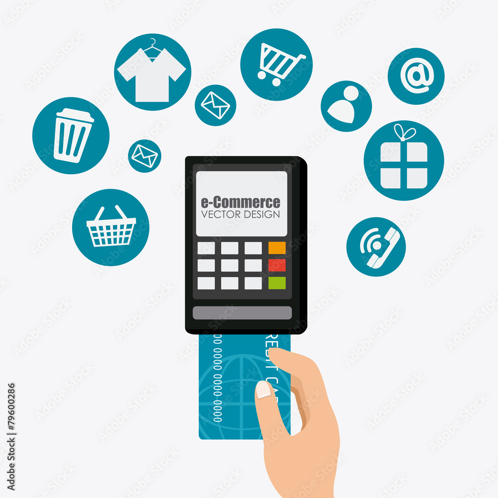 Ecommerce design, vector illustration. Ecommerce design, vector illustration.