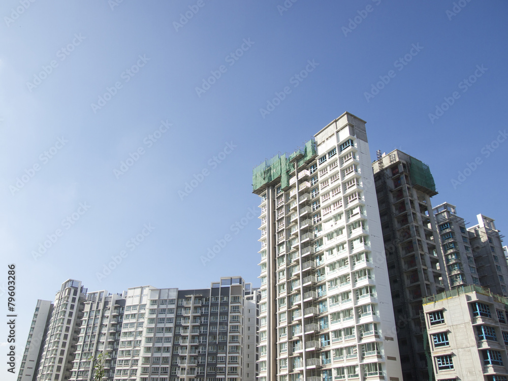Modern condominium building in Singapore