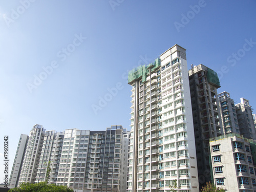 Modern condominium building in Singapore