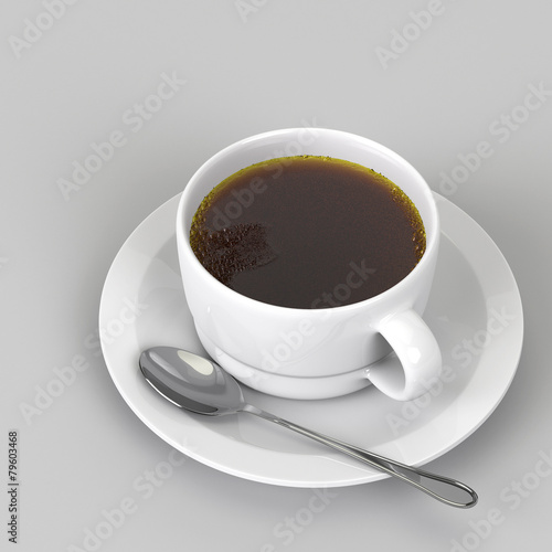 3d rendering Cup of coffee