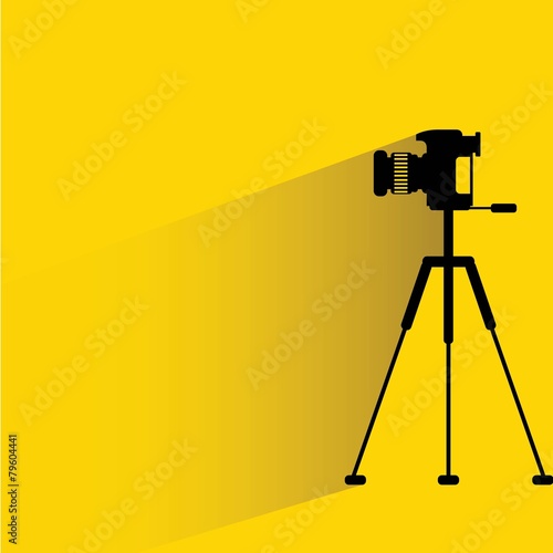 camera on a tripod