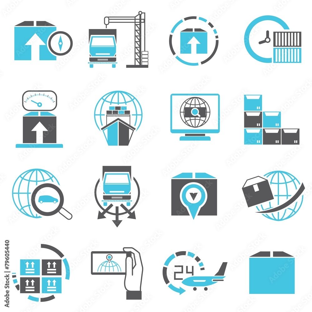 shipping icons shipping icons