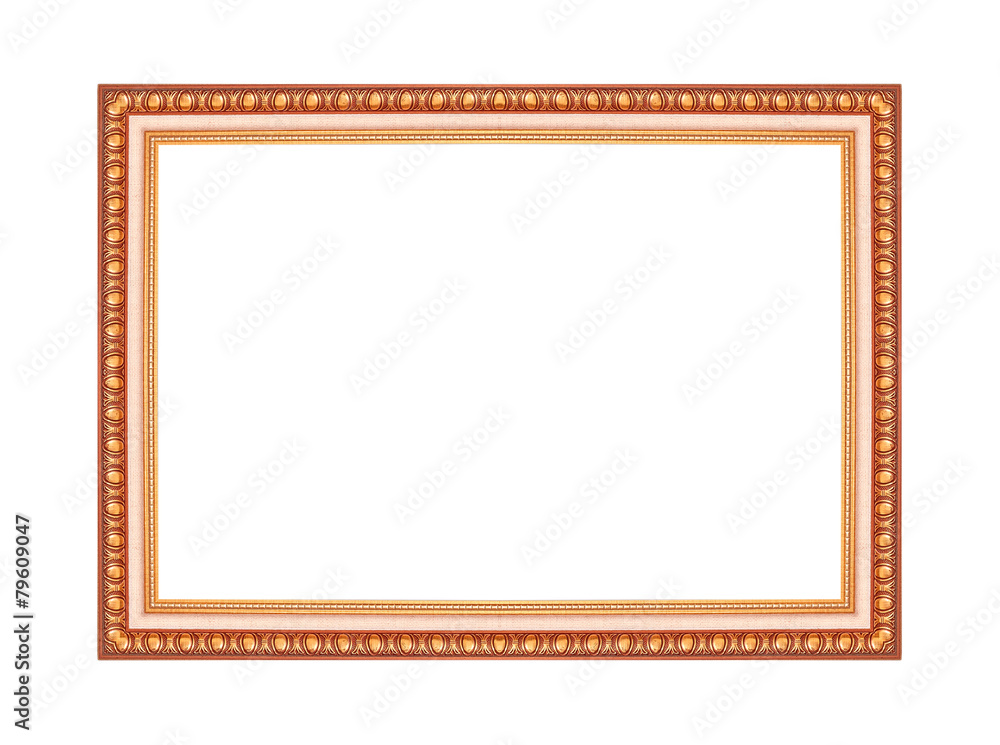 antique picture frame isolated on white background antique picture frame isolated on white background