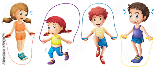Children and jumprope
