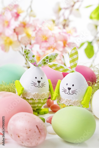 Wall Mural Easter rabbits