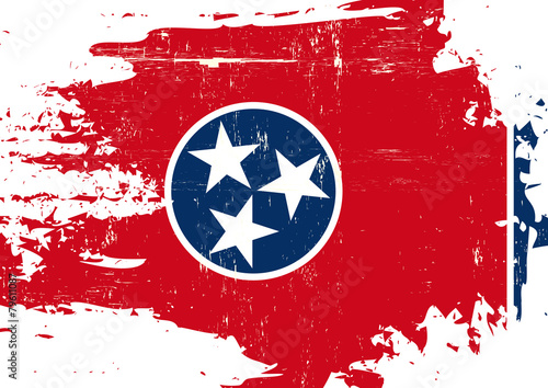 Scratched Tennessee Flag
