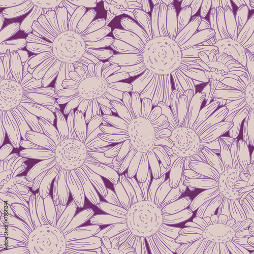 Seamless daisy pattern