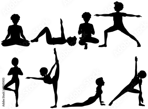 Yoga silhouette