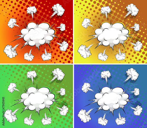 Clouds explosion