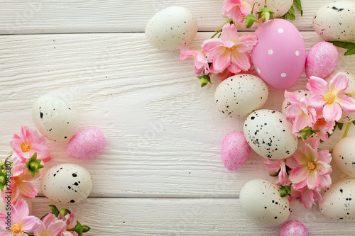 Photography easter frame background