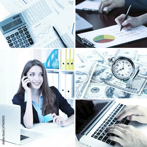 Collage of business photos