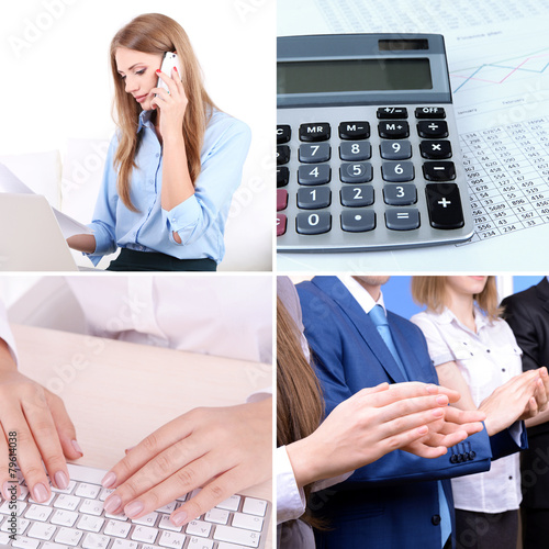 Collage of business photos