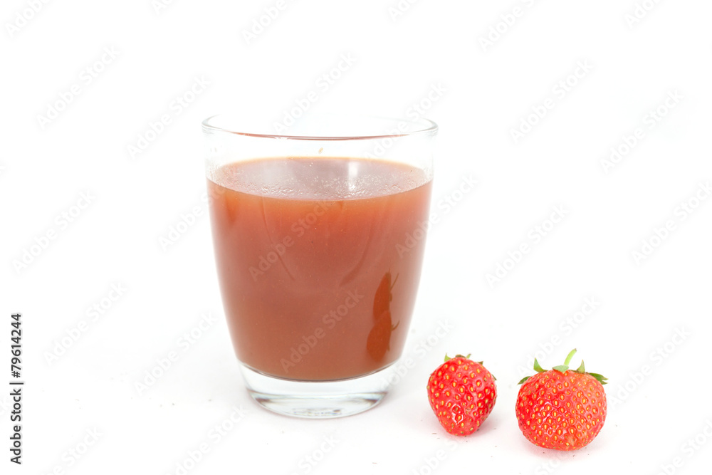 Full juice fresh ripe red strawberries isolated on white Full juice fresh ripe red strawberries isolated on white