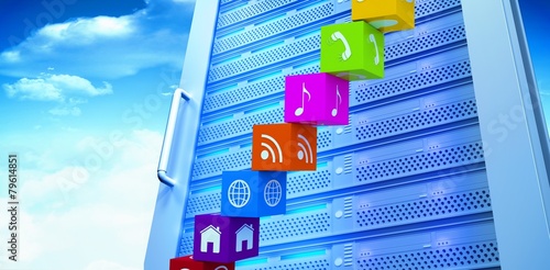 Tablou pe pânză Composite image of app steps