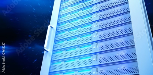Foto Composite image of server tower