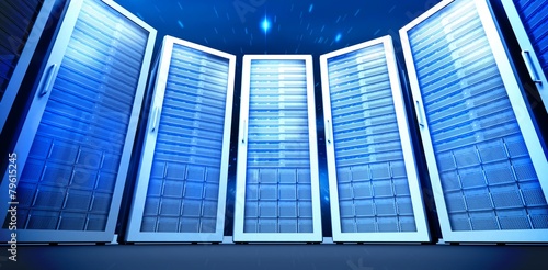 Φωτογραφία Composite image of server room