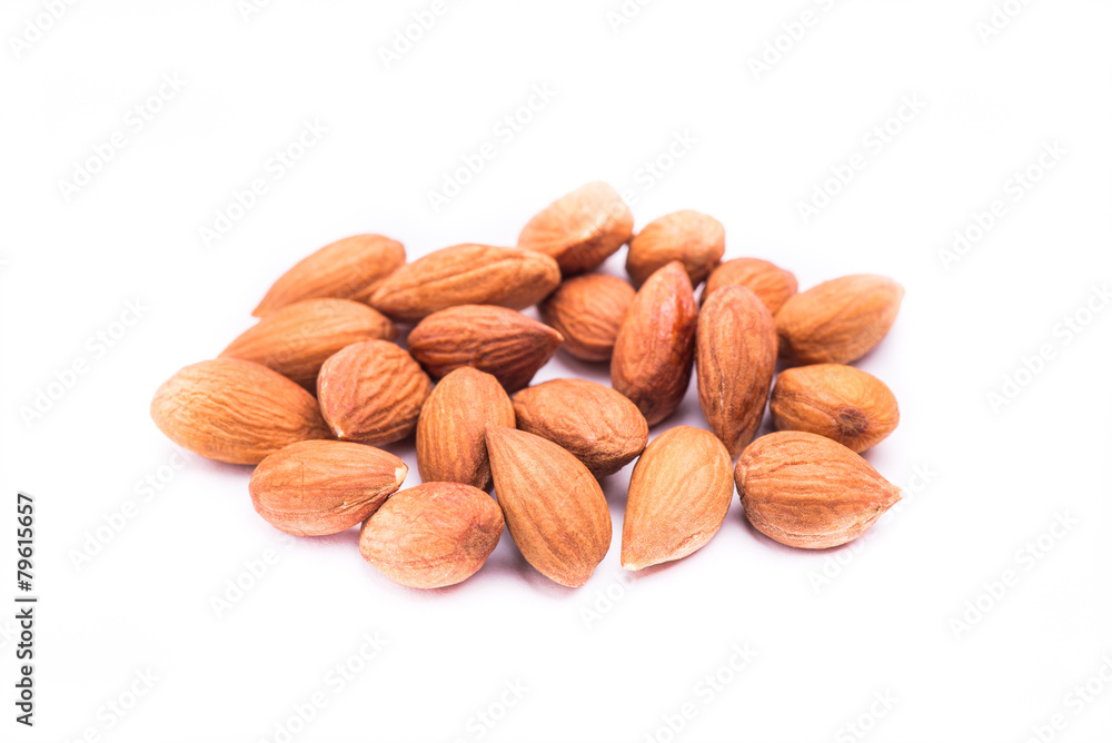 dried apricot kernel fruit isolated on white background dried apricot kernel fruit isolated on white background