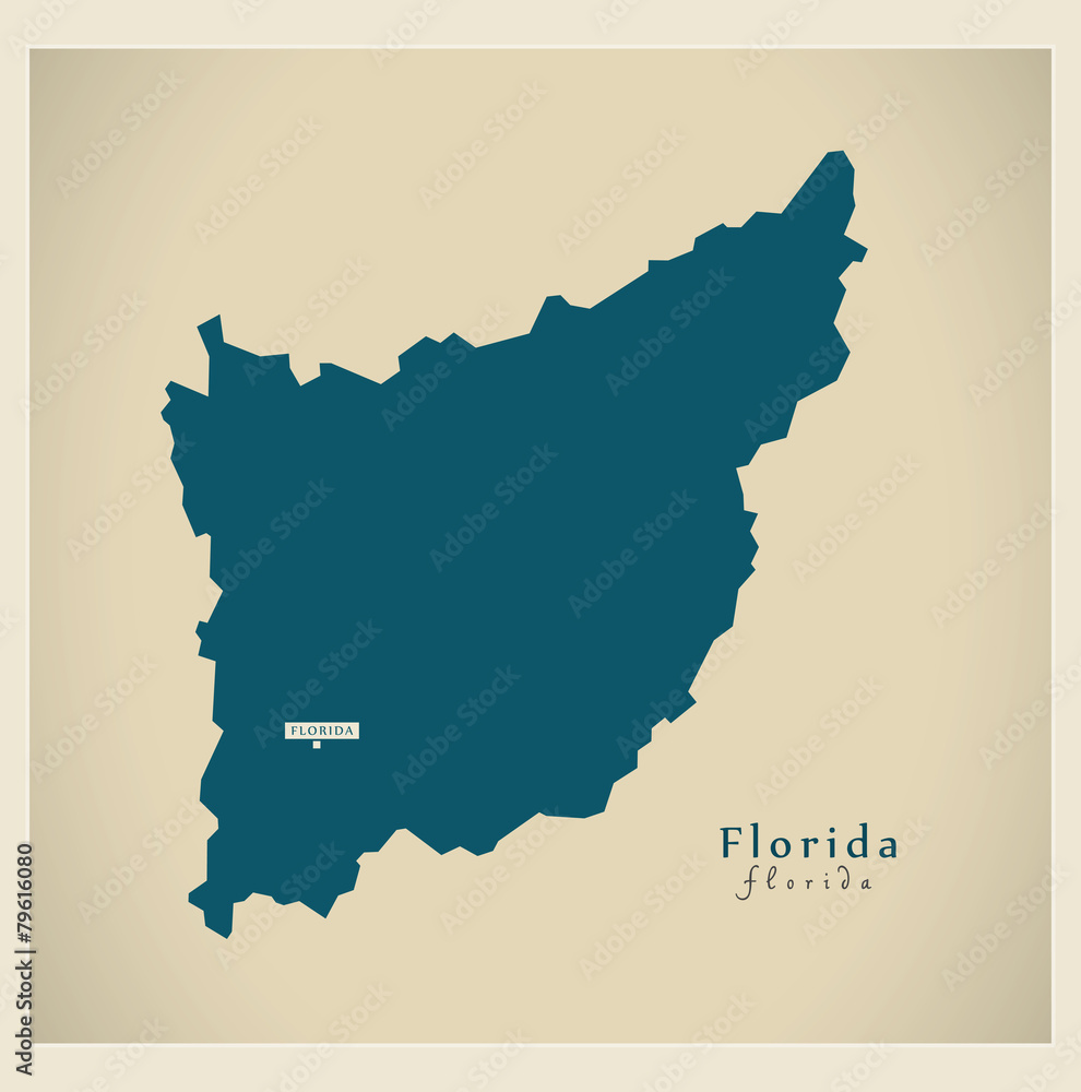 Modern Map - Florida UY