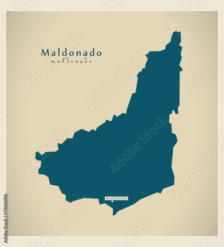 Modern Map - Maldonado UY
