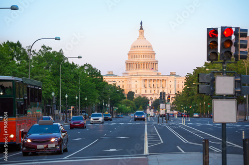 Capitol sunset congress Washington DC