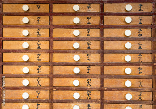 Wooden prayer of Shinto Temple