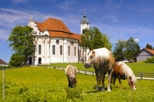 Wieskirche bei Steingaden in Bayern photo