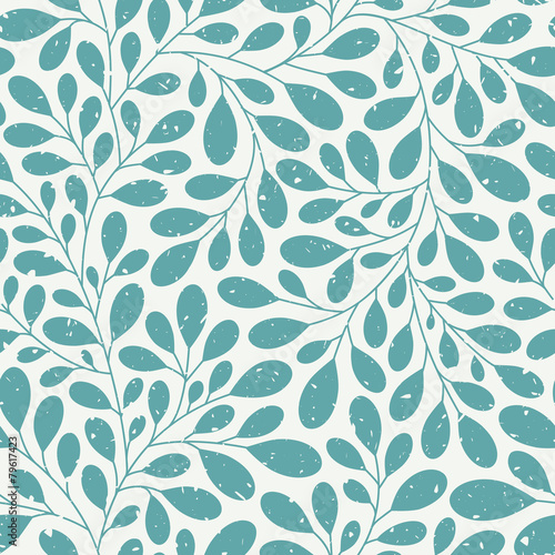 Obraz na płótnie Retro floral pattern w salonie