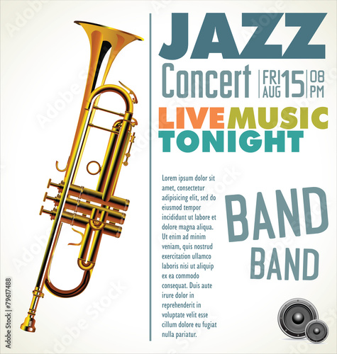 Jazz music festival, poster