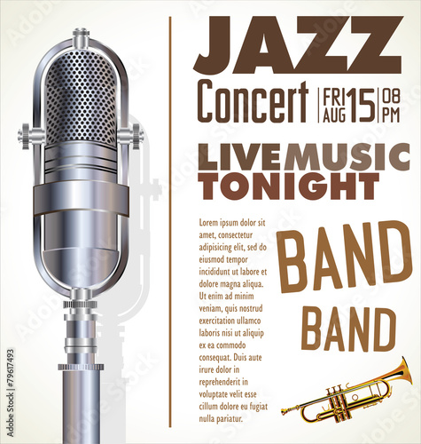 Jazz music festival, poster