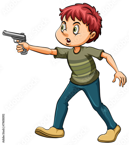 Man with a gun