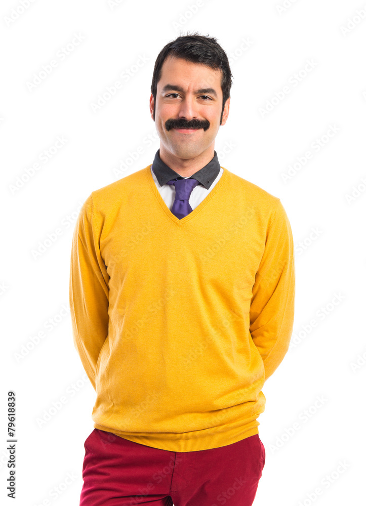 Fototapeta premium Man with moustache