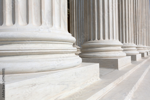 Supreme Court of United states columns row © lunamarina