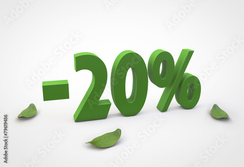 -20% sale text