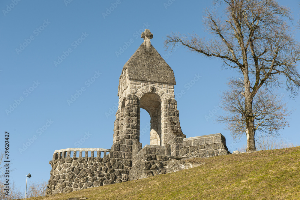 Schlachtdenkmal von Morgarten am Ägerisee, Zug, Schweiz Schlachtdenkmal von Morgarten am Ägerisee, Zug, Schweiz
