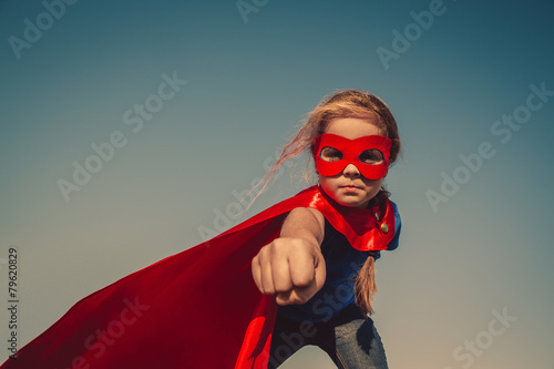 Child superhero portrait Fototapet