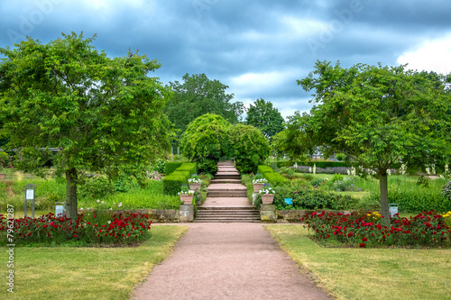 Treppen zum Rosengarten
