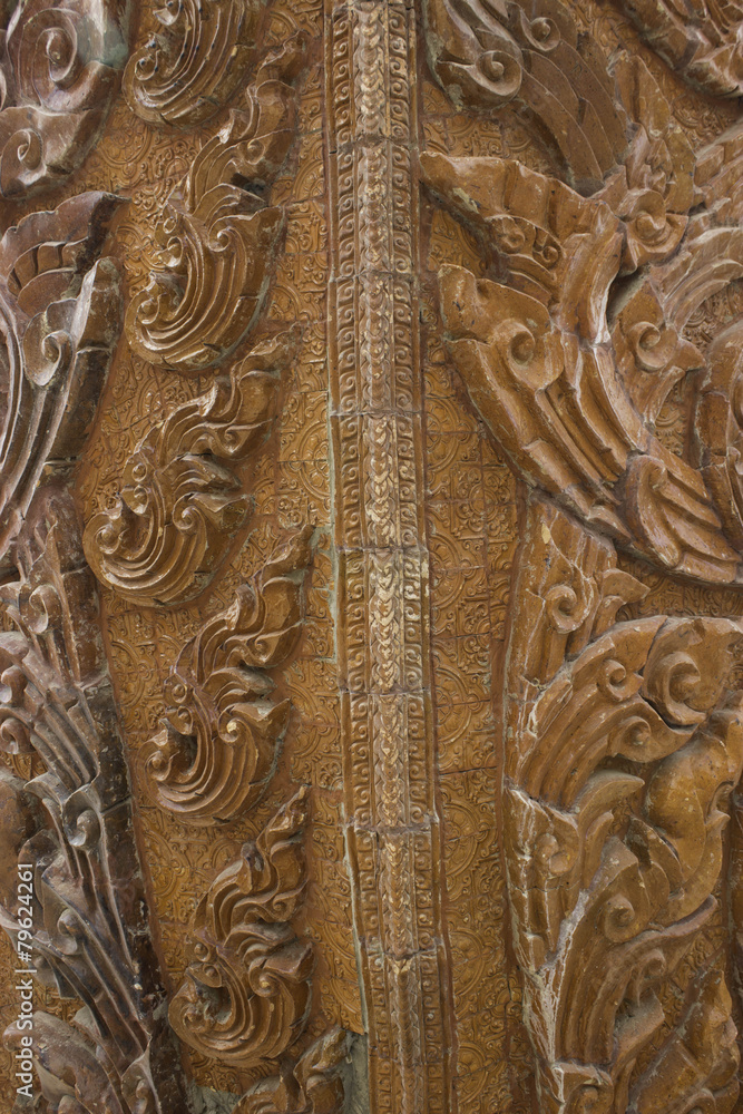 Naklejka premium Places of worship and temple art of Thailand.