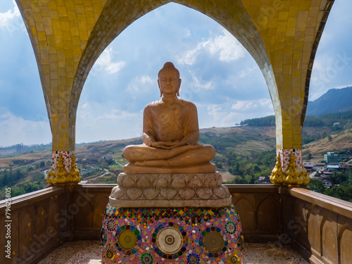 Buddha Statues at Wat Pha Sorn Kaew in Petchabun, Thailand