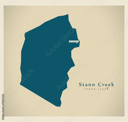 Modern Map - Stann Creek BZ photo