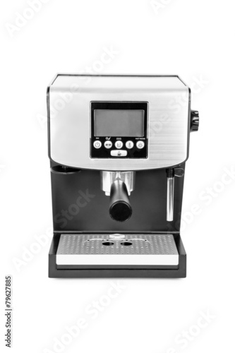 isolated coffe maker on a white background