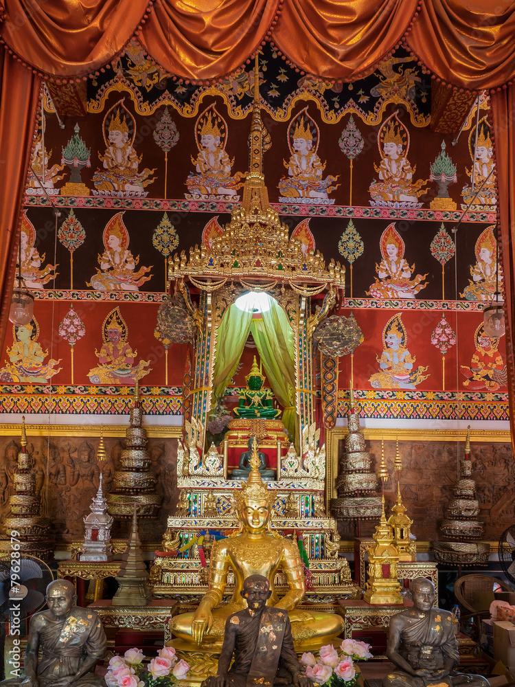 Paintings at Wat Phra That Suthon Mongkon Kiri, Phrae, Thailand