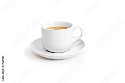 cup coffee isolated on white